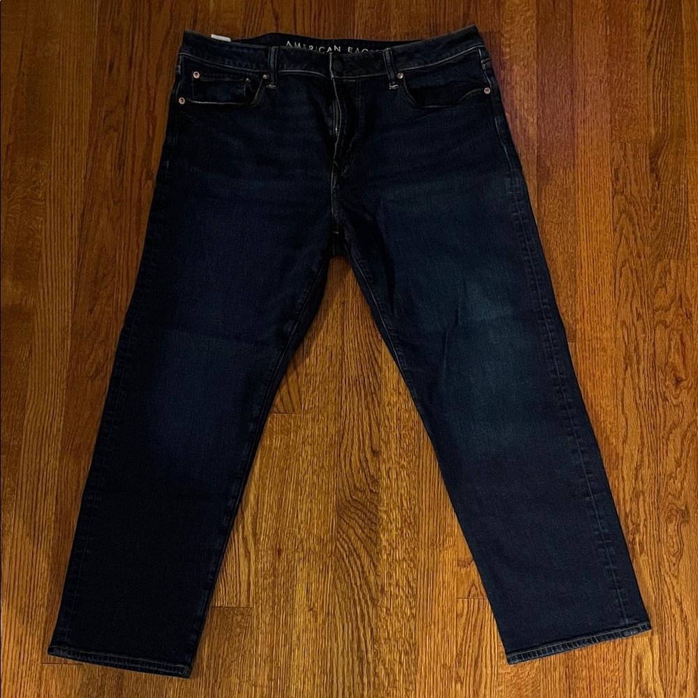 American Eagle Outfitters Men's Deep Indigo Jeans